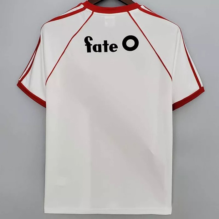 1986 River Plate White Retro Soccer Jersey