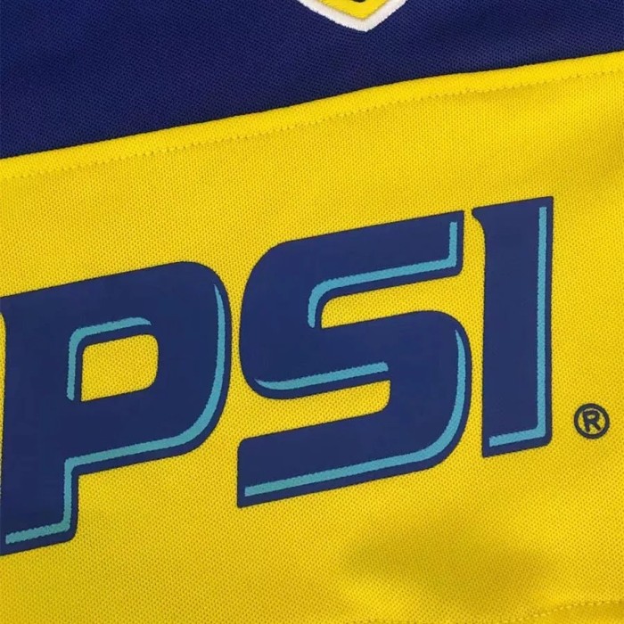 2003-2004 Boca Juniors Home Long Sleeve Retro Soccer Jersey