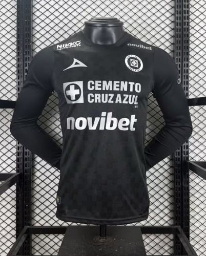 25-26 Cruz Azul Third Long Sleeve Player Version Soccer Jersey*长袖球员