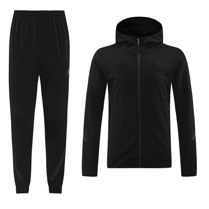 2024 AD Black Hoodie Jacket Tracksuit 