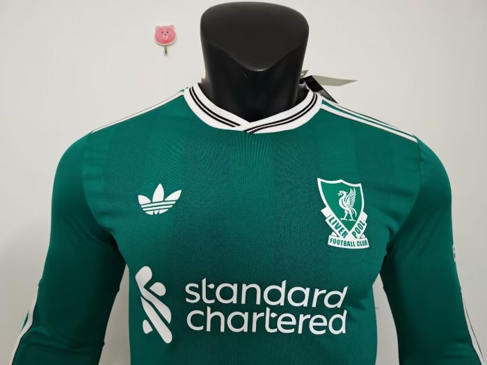 25-26 LIV Third Long Sleeve Player Version Soccer Jersey 1:1 Thai Quality