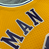 1999 LAKERS RODMAN #73 Yellow Retro Top Quality Hot Pressing NBA Jersey