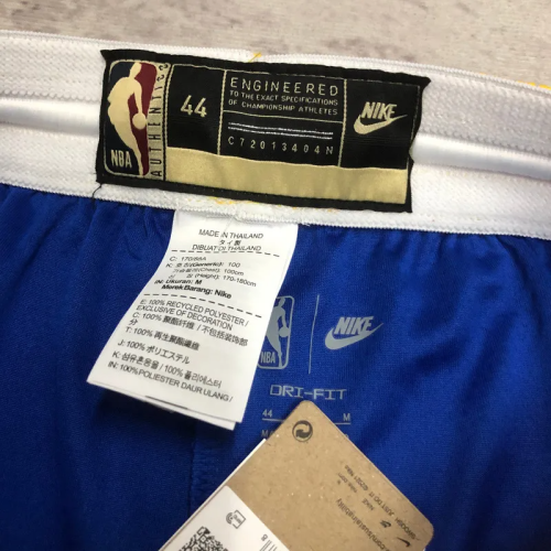 22-23 WARRIORS Blue City Edition Top Quality NBA Pants