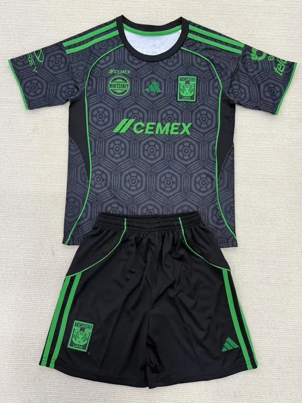 25-26 Tigres UANL Third Kids Soccer Jersey