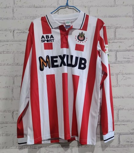 1994-1995 Chivas Home Long Sleeve Retro Soccer Jersey