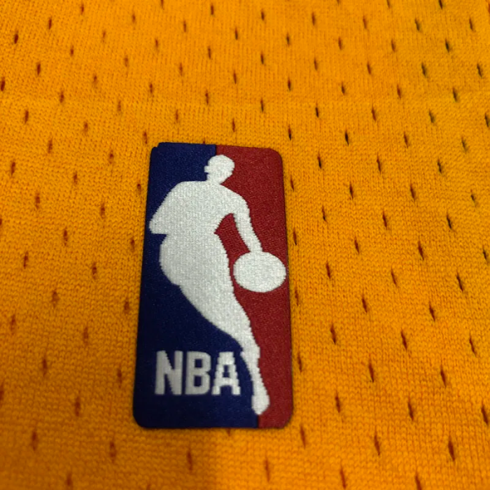 2009 LAKERS BRYANT #24 Yellow Retro Top Quality Hot Pressing NBA Jersey