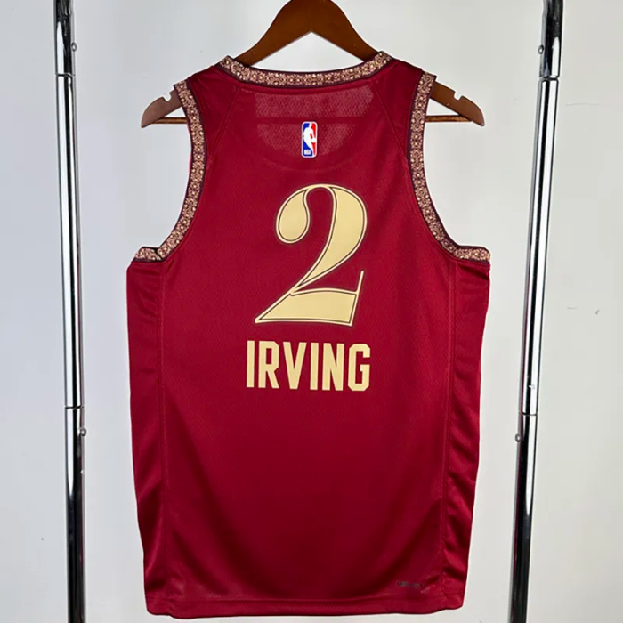 23-24 Cleveland Cavaliers IRVING #2 Red City Edition Top Quality Hot Pressing NBA Jersey