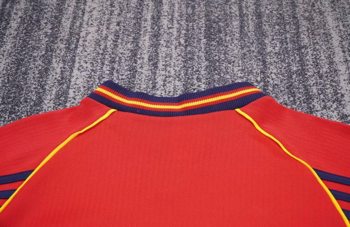 1998 Spain Home Retro Kids Soccer Jersey