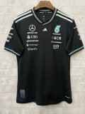 2025 F1 Benz New Pattern Short Sleeve Racing Suit