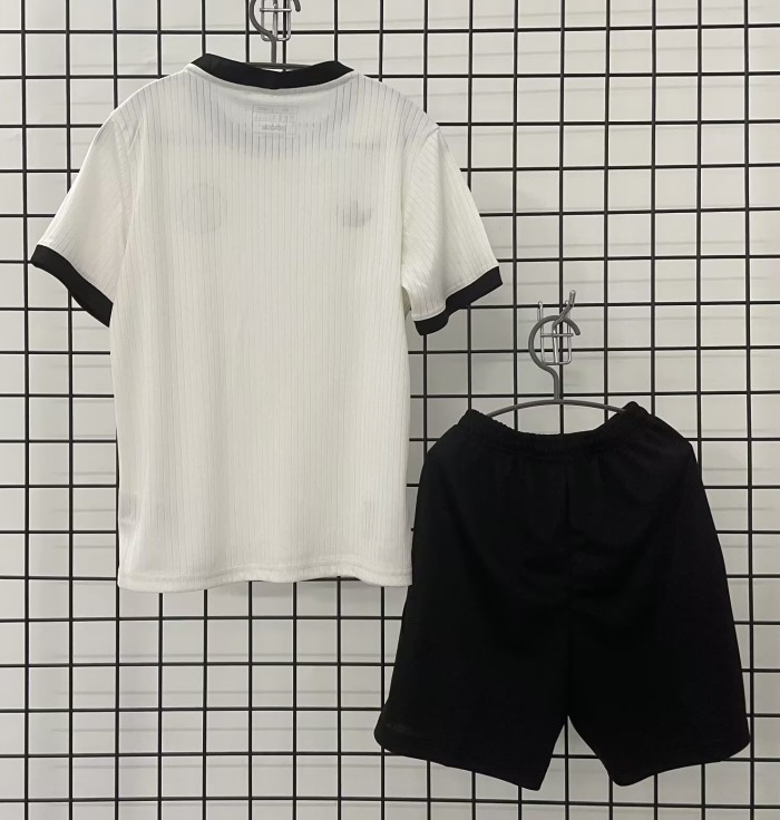 24-25 Germany White 125th Anniversary Kids Soccer Jersey