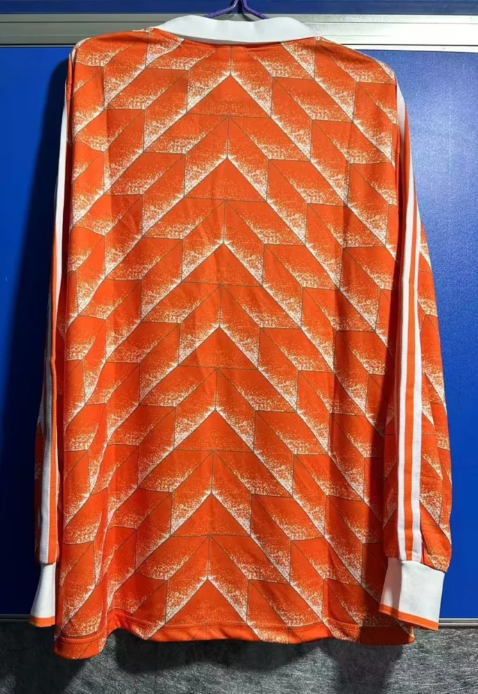1988  NetherIands Home Long sleeves Retro Soccer Jersey