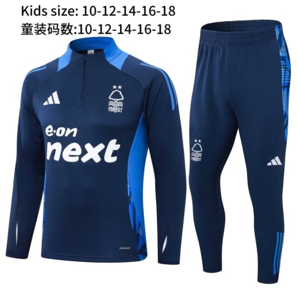 24-25 Nottingham High Quality Kids Half Pull Tracksuit