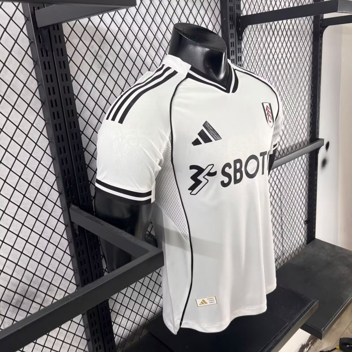 25-26 Fulham Home Player Version Soccer Jersey 1:1 Thai Quality