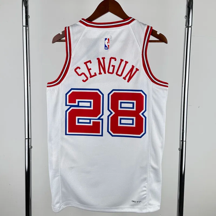 23-24 ROCKETS SENGUN #28 White City Edition Home Top Quality Hot Pressing NBA Jersey