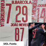 25-26 PSG Fourth Long Sleeve Player Version Soccer Jersey*长袖球员