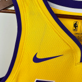 Lakers DONCIC #77 Yellow Top Quality Hot Pressing NBA Jersey(V领)