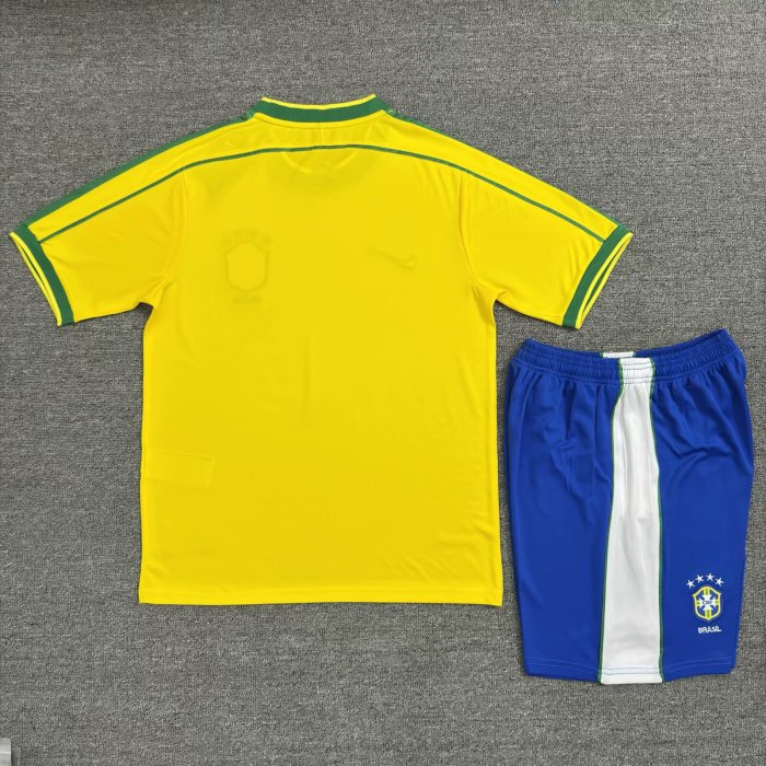 1998 Brazil Home Retro Adult Suit