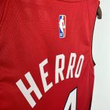 24-25 HEAT HERRO #14 Red City Edition Top Quality Hot Pressing NBA Jersey (V领）