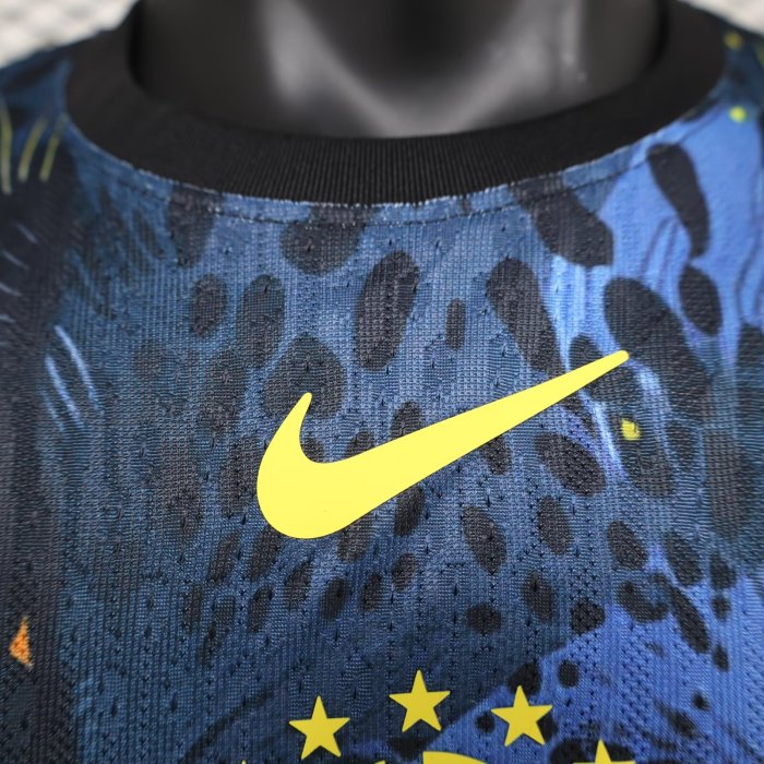 24-25 Brazil Blue Special Edition Player Version Soccer Jersey