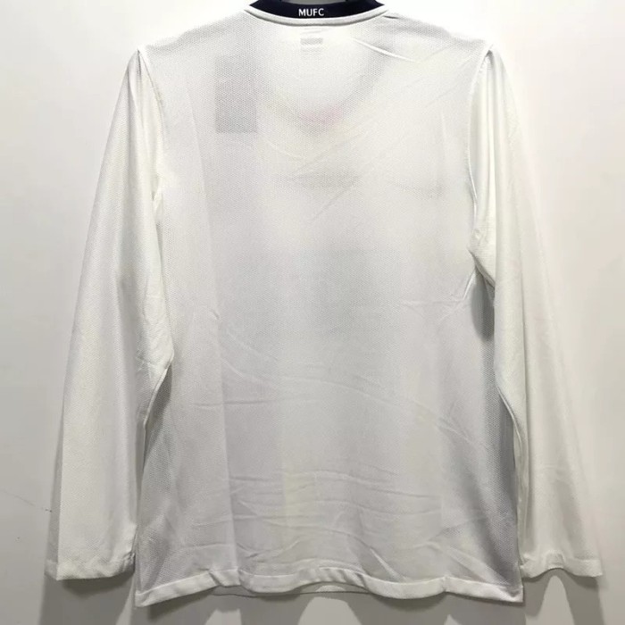 2008-2009 Man Utd Away Long Sleeve Retro Soccer Jersey(带决赛字)