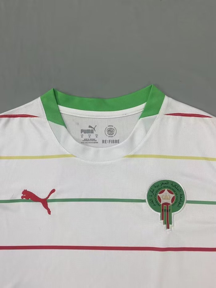 24-25 Morocco Away Fans Soccer Jersey