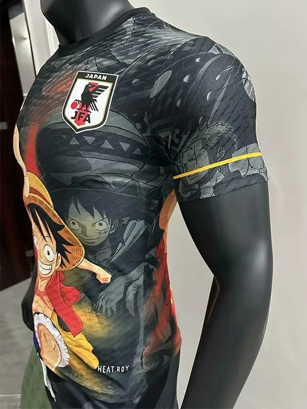 25-26 Japan Black Special Edition Player Version Soccer Jersey *草帽
