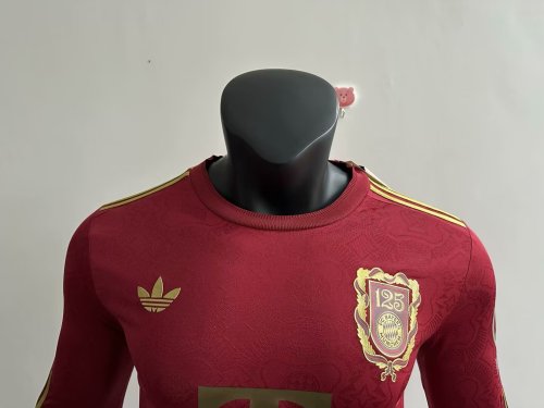 25-26 Bayern 125th Anniversary Long Sleeve Player Version Soccer Jersey (长袖球员)