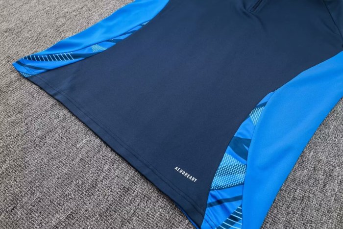 2024 AD Blue Half Pull Tracksuit