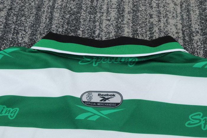 1999-2000 Sporting Lisbon Home Kids Retro Soccer Jersey