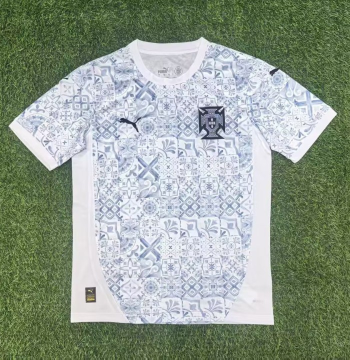 25-26 Portugal Grey Goalkeeper Fans Soccer Jersey *PM