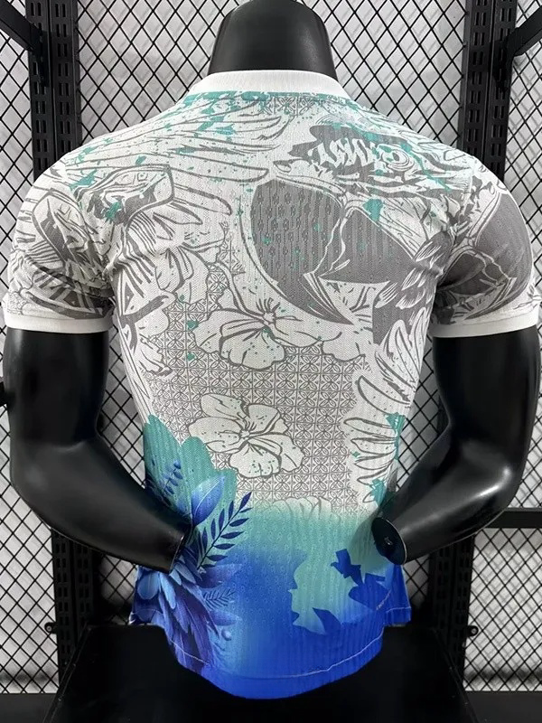 25-26 Brazil Grey Blue Special Edition Player Version Soccer Jersey