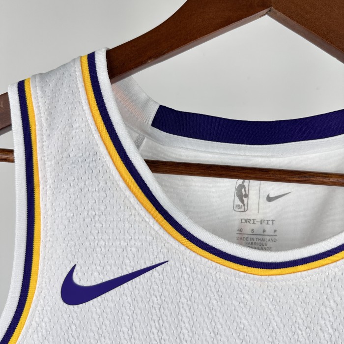 24-25 Lakers O'Neal #34 White Top Quality Hot Pressing NBA Jersey(圆领)