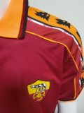 1998-1999 Roma Home Retro Soccer Jersey