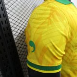 24-25 Brazil Comma Yellow Special Edition Player Version Soccer Jersey