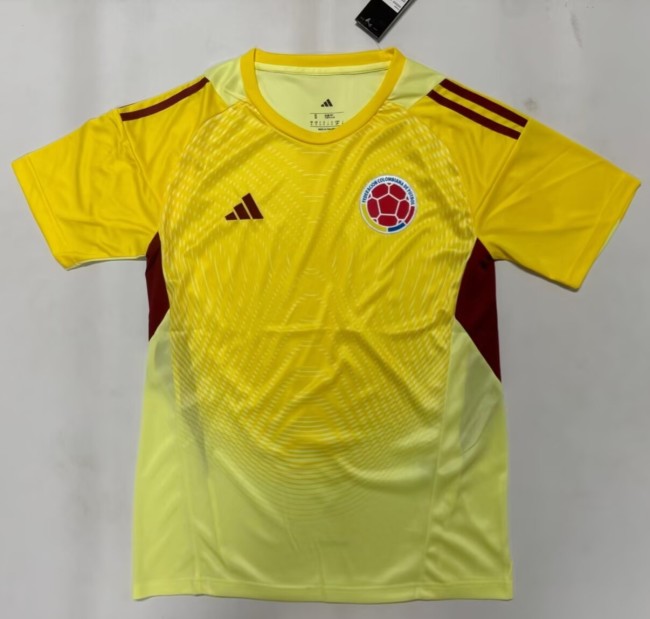 25-26 Colombia Yellow GoalKeeper Fans Soccer Jersey