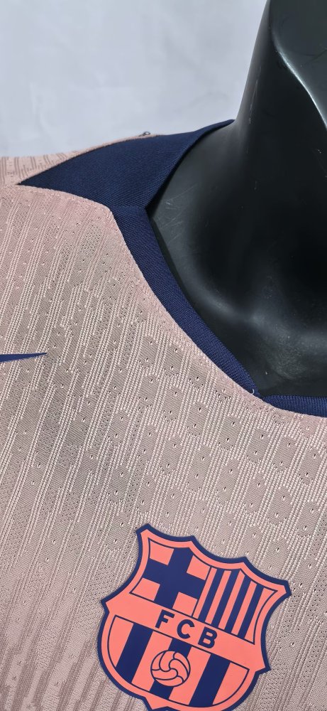 25-26 BAR Pink Yellow Special Edition Player Version Soccer Jersey