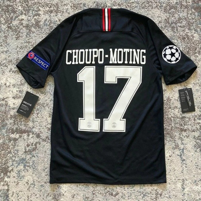 2018-2019 PSG Paris Jordan Black Long Sleeve Retro Soccer Jersey