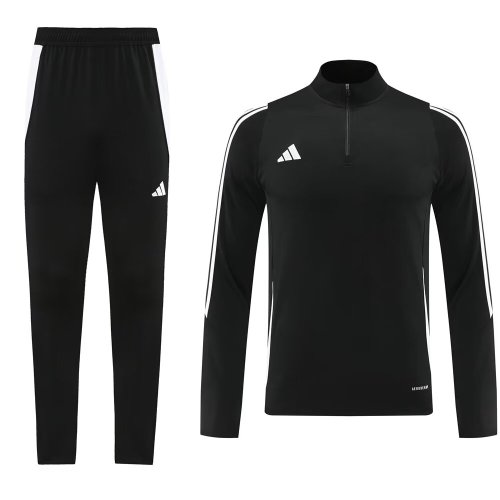 2024 AD Black Half Pull Tracksuit 