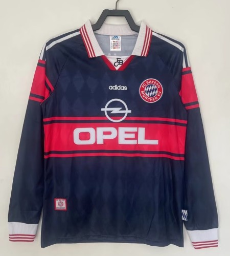 1997-1999 Bayern Home Long sleeves Retro Soccer Jersey