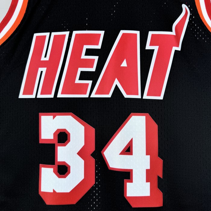2013-2014 HEAT ALLEN #34 Black Retro Top Quality Hot Pressing NBA Jersey