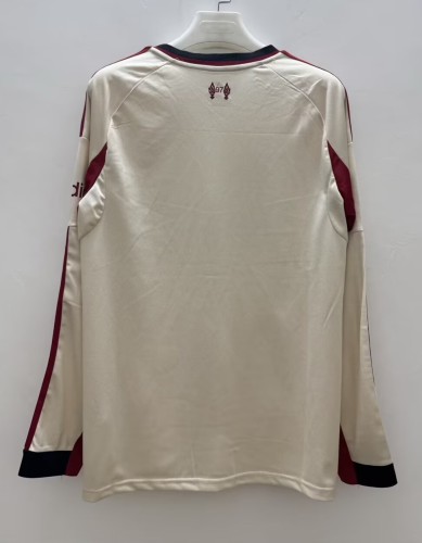 25-26 LIV Away Long Sleeve Fans Soccer Jersey 1:1 Thai Quality