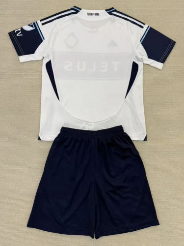 25-26 Vancouver Whitecaps Home Adult Suit (带章) 1:1 Thai Quality