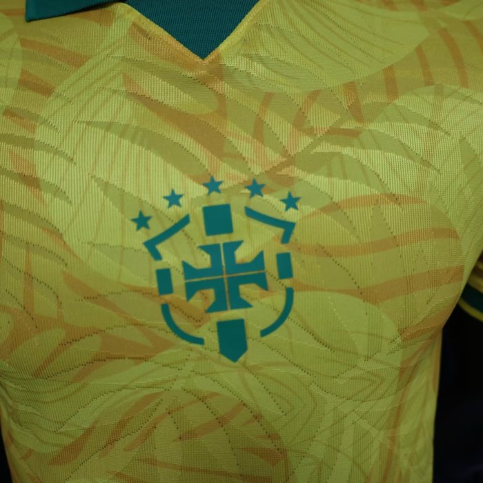 24-25 Brazil Comma Yellow Special Edition Player Version Soccer Jersey