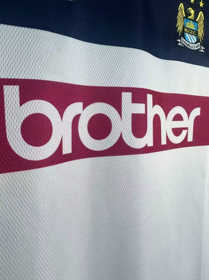 1997-1998 Man City Home Long Sleeve Retro Soccer Jersey (长袖)