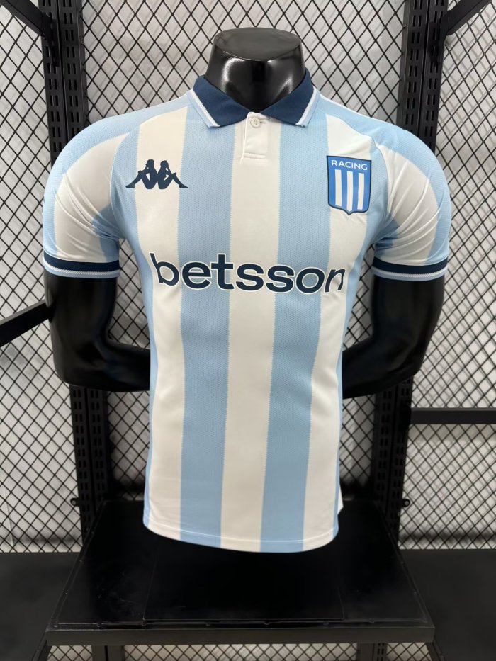 25-26 Racing Club Home Player Version Soccer Jersey