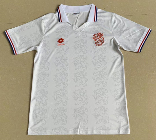 1995  NetherIands  Away White Retro Soccer Jersey