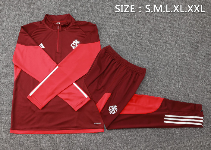 24-25 Internacional High Quality Half Pull Tracksuit
