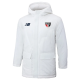 24-25 Sao Paulo White Hooded Windbreaker Fabric Cotton Coat