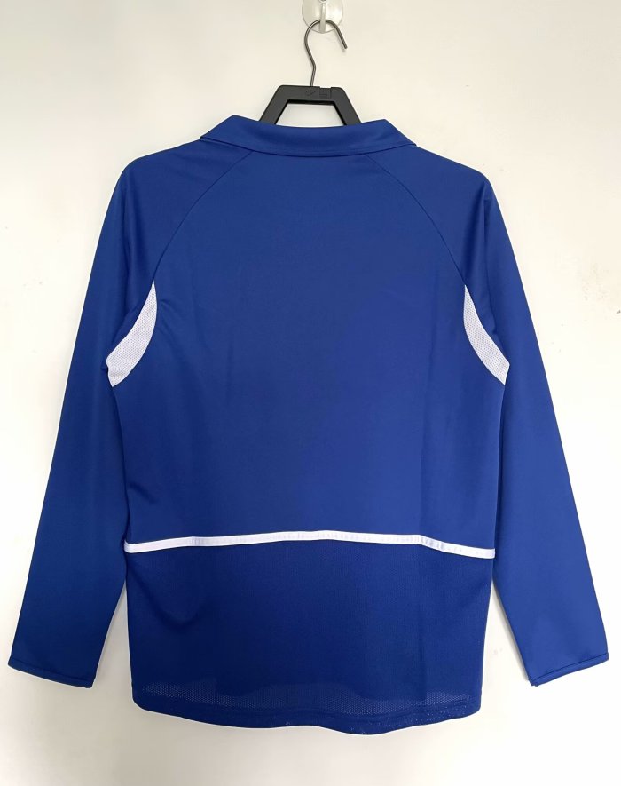 2002 Brazil Long sleeves Retro Soccer Jersey