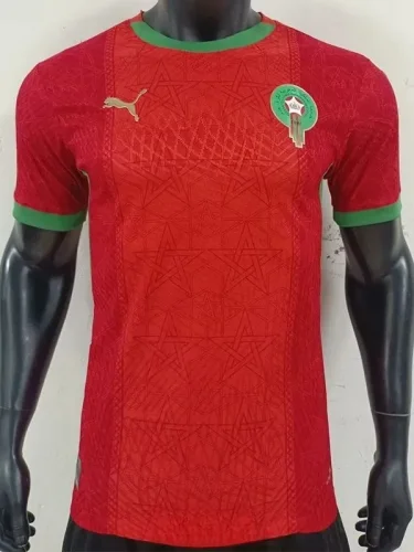25-26 Morocco Home Player Version Soccer Jersey